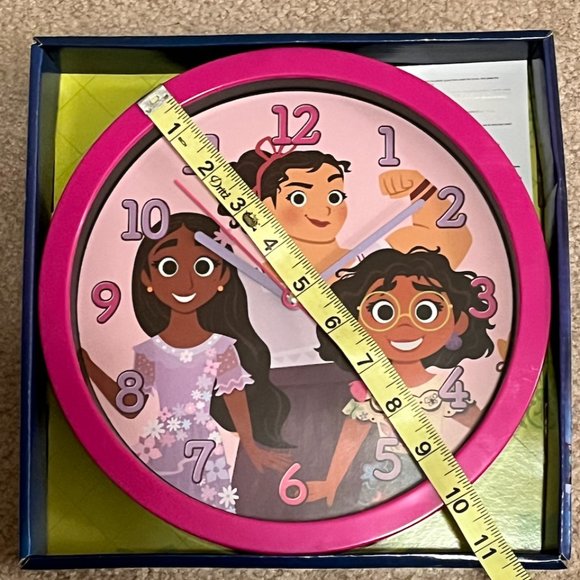 NWT/NIB Disney Encanto round wall clock - Picture 4 of 4